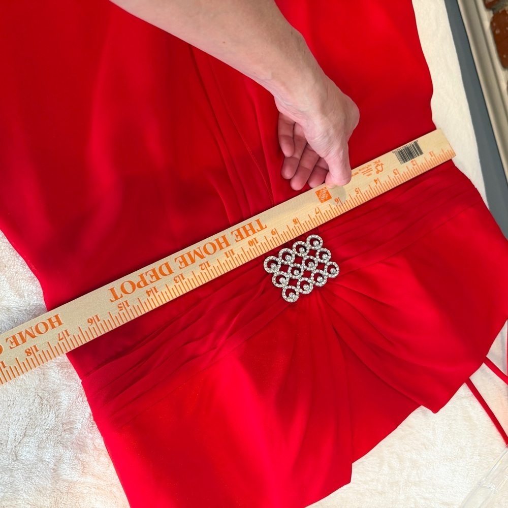 Aspeed Red Gown with crystal Embellishment - Picture 7 of 8